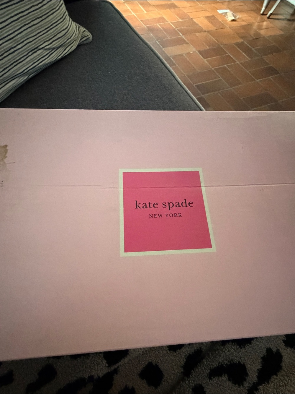 kate spade White Leather Sneakers with Black Heart Motif - Picture 8 of 9